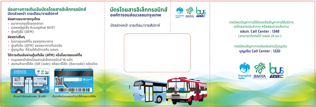 ปกคู่มือการใช้งานบัตรโดยสาร ขสมก. หน้าแรก